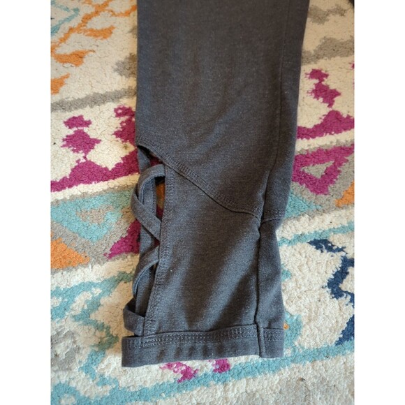RBX Women's Small Gray Cross Cross Cropped Athletic Pants (S2) - Picture 2 of 6